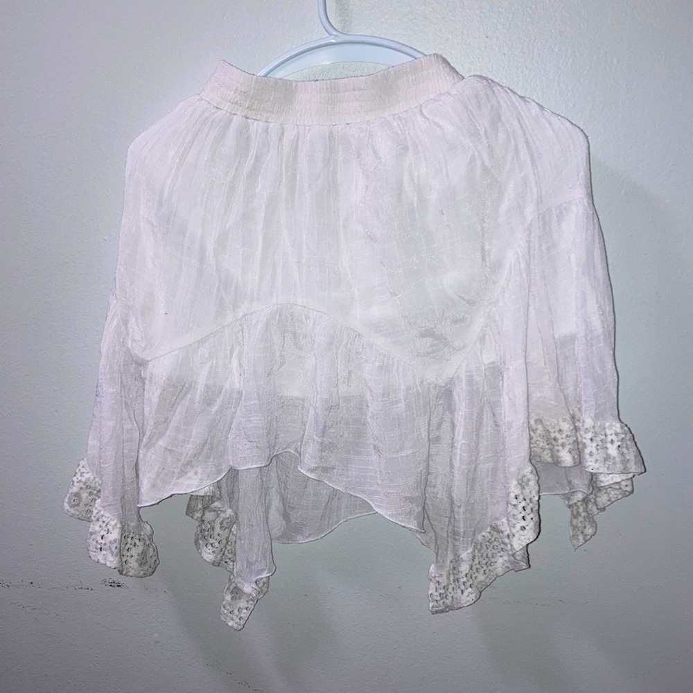 White Flimsy Disney Skirt for Kids